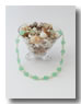 Collana corta di giada e perle